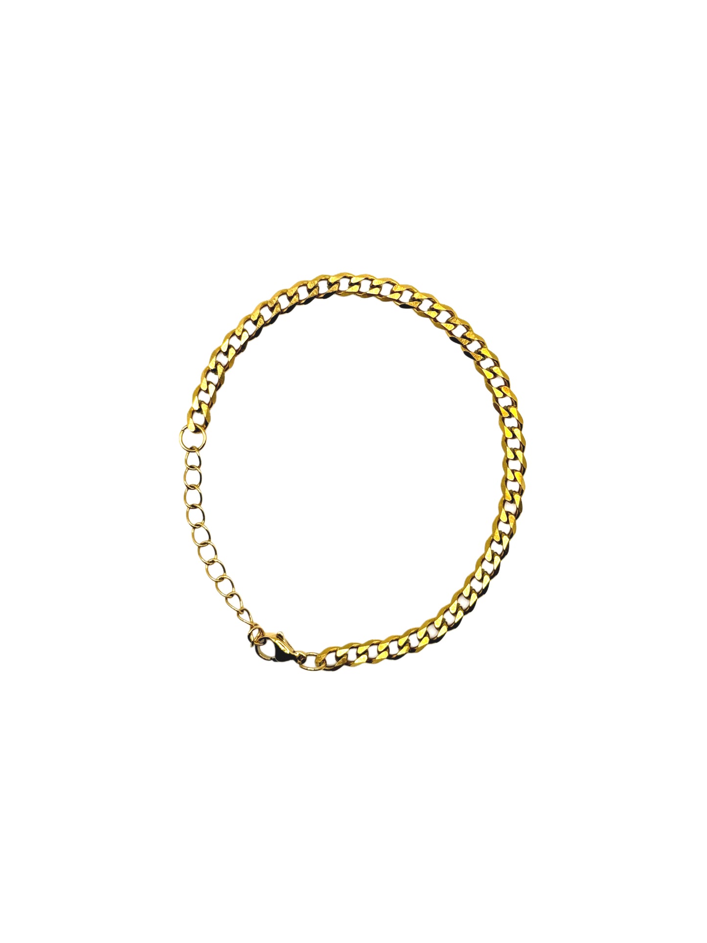 5mm (one size fits all) GOLD CUBAN bracelet