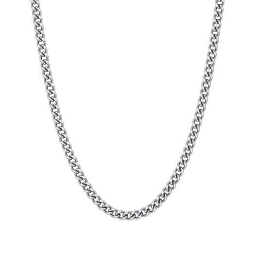7mm 55cm - SILVER CUBAN