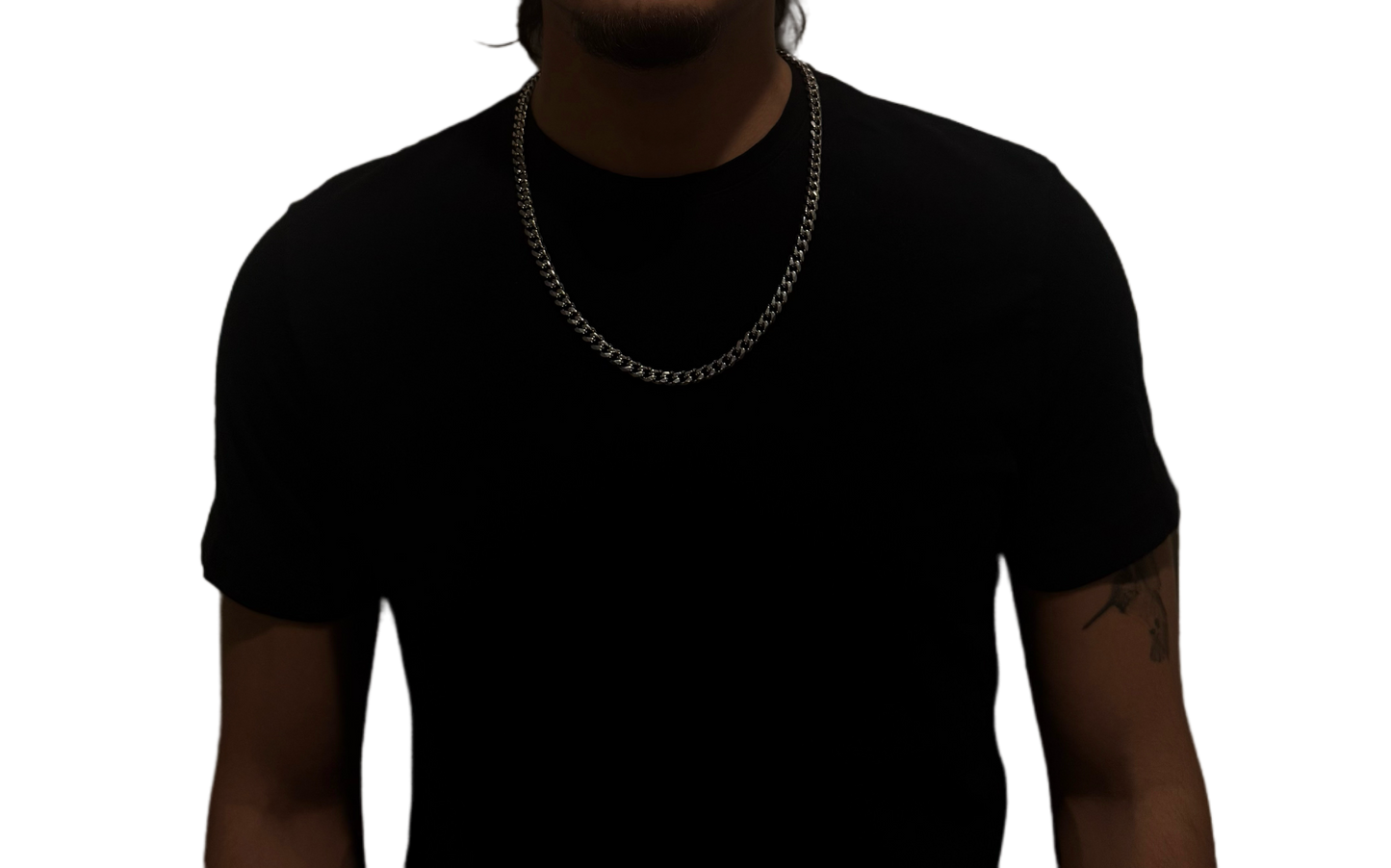 7mm 55cm - SILVER CUBAN