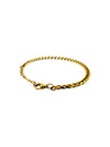 5mm (one size fits all) GOLD CUBAN bracelet