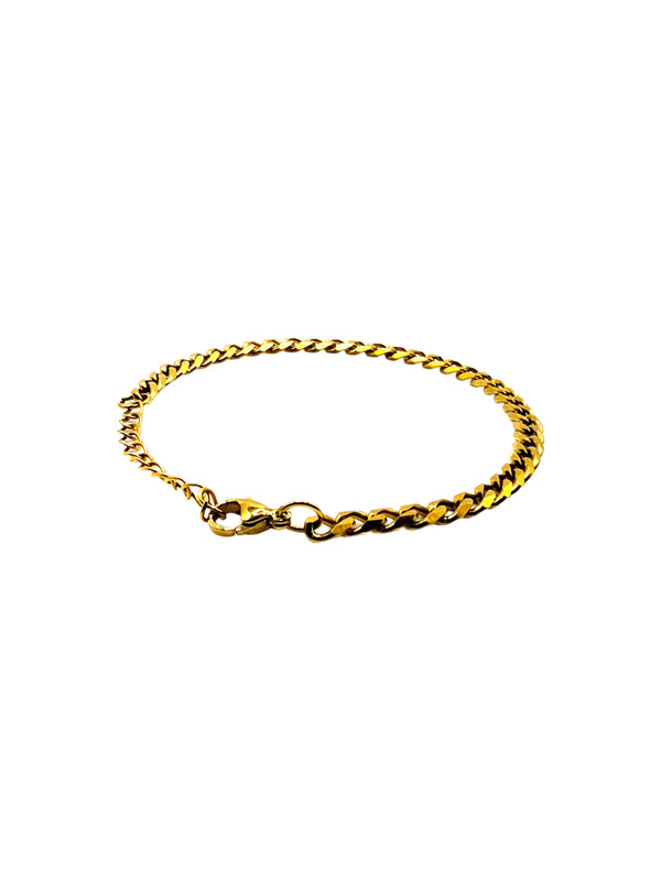 5mm (one size fits all) GOLD CUBAN bracelet