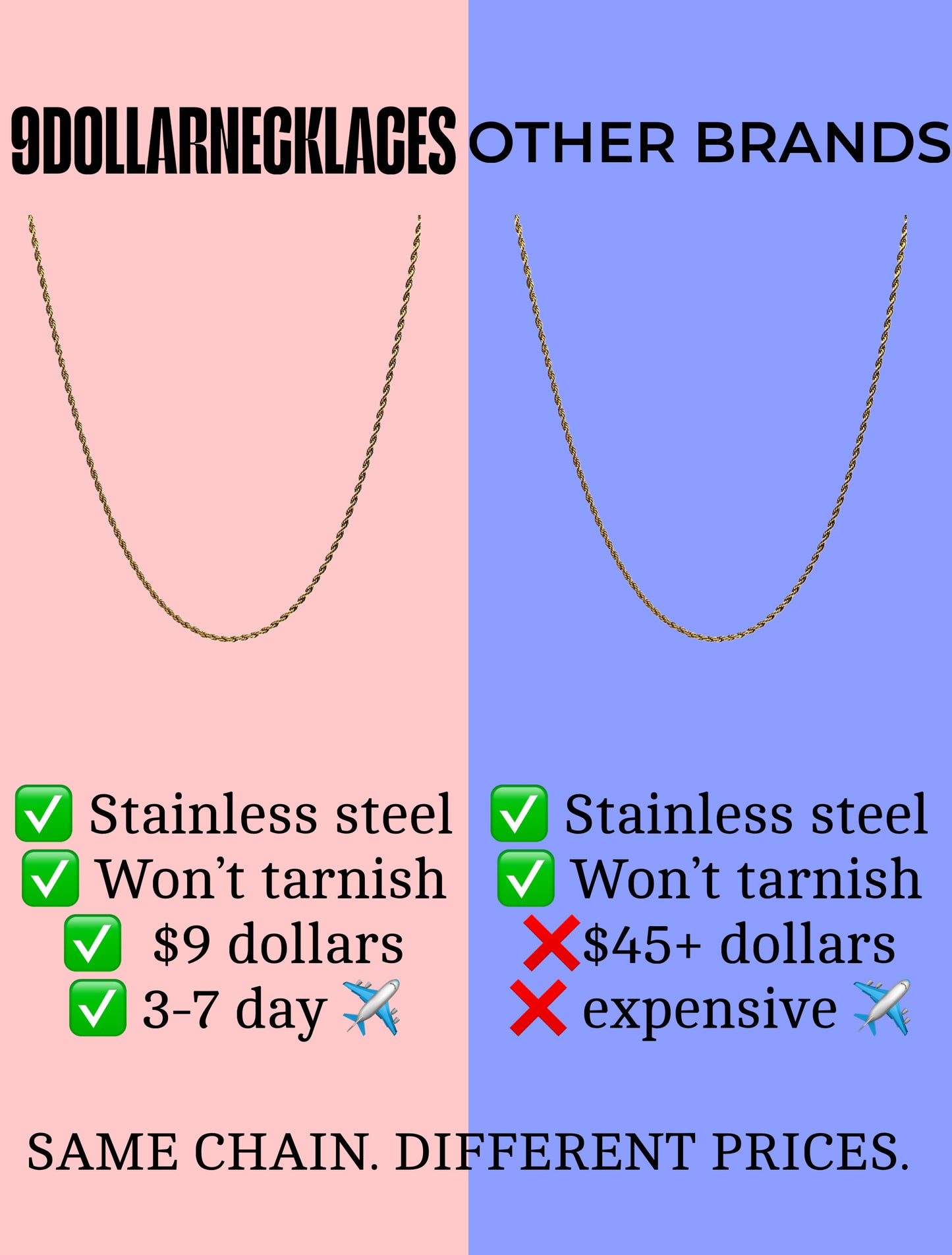 ROPE CHAIN NECKLACES