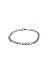 5mm (one size fits all) SILVER CUBAN bracelet